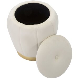 Mauro Ferretti tabouret Paris Ø 43x43 cm crème or