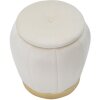 Mauro Ferretti tabouret Paris Ø 43x43 cm crème or