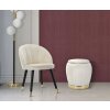 Mauro Ferretti tabouret Paris Ø 43x43 cm crème or