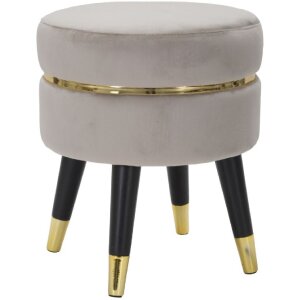 Mauro Ferretti tabouret Paris Ø 35x40,5 cm gris noir