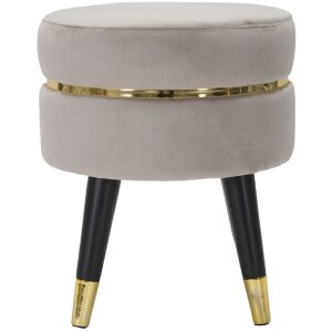 Mauro Ferretti tabouret Paris Ø 35x40,5 cm gris noir