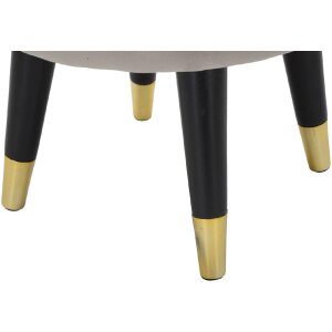 Mauro Ferretti tabouret Paris Ø 35x40,5 cm gris noir