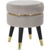 Mauro Ferretti tabouret Paris Ø 35x40,5 cm gris noir