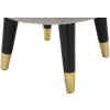 Mauro Ferretti tabouret Paris Ø 35x40,5 cm gris noir
