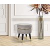 Mauro Ferretti tabouret Paris Ø 35x40,5 cm gris noir
