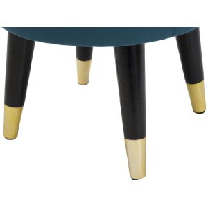 Mauro Ferretti tabouret Paris Ø 35x40,5 cm pétrole noir