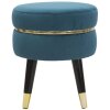 Mauro Ferretti tabouret Paris Ø 35x40,5 cm pétrole noir