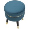 Mauro Ferretti tabouret Paris Ø 35x40,5 cm pétrole noir