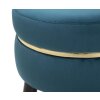 Mauro Ferretti tabouret Paris Ø 35x40,5 cm pétrole noir