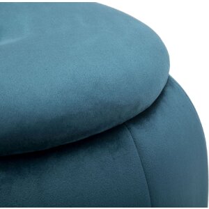 Mauro Ferretti tabouret Paris Ø 43x43 cm pétrole or