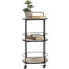 Mauro Ferretti Chariot de service Arex Ø 40x41,5x82 cm noir marron