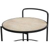 Mauro Ferretti Chariot de service Arex Ø 40x41,5x82 cm noir marron