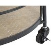 Mauro Ferretti Chariot de service Arex Ø 40x41,5x82 cm noir marron