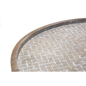 Mauro Ferretti table dappoint Arex Ø 48x54,5 cm noir marron