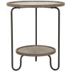 Mauro Ferretti table dappoint Arex Ø 48x54,5 cm noir marron