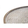 Mauro Ferretti table dappoint Arex Ø 48x54,5 cm noir marron