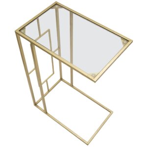 Mauro Ferretti table basse 40,5x25,5x60 cm or