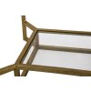 Mauro Ferretti table dappoint Double Marble 47x47x60 cm or blanc