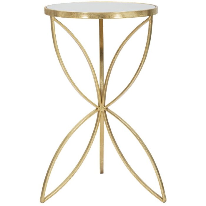 Mauro Ferretti table dappoint papillon Ø 35x60 cm or argent