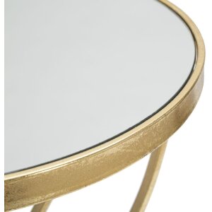 Mauro Ferretti table dappoint papillon Ø 35x60 cm or argent