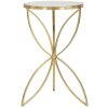 Mauro Ferretti table dappoint papillon Ø 35x60 cm or argent