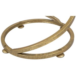 Mauro Ferretti table dappoint Spirale marbre Ø 27,5x47,5 cm or blanc