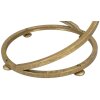 Mauro Ferretti table dappoint Spirale marbre Ø 27,5x47,5 cm or blanc