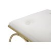 Mauro Ferretti tabouret cœur 50x37,5x51,5 cm or crème