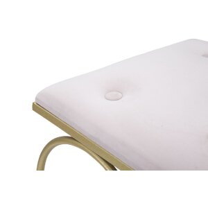 Mauro Ferretti tabouret cœur 50x37,5x51,5 cm or rose