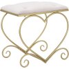 Mauro Ferretti tabouret cœur 50x37,5x51,5 cm or rose