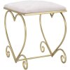Mauro Ferretti tabouret cœur 50x37,5x51,5 cm or rose