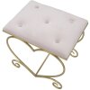 Mauro Ferretti tabouret cœur 50x37,5x51,5 cm or rose