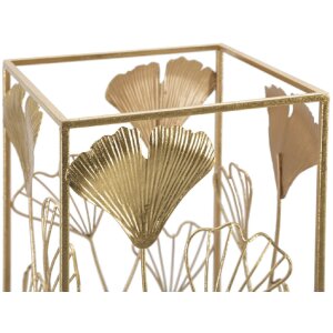 Mauro Ferretti porte-parapluies feuille dor 22,5x22,5x48,5 cm or