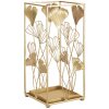 Mauro Ferretti porte-parapluies feuille dor 22,5x22,5x48,5 cm or