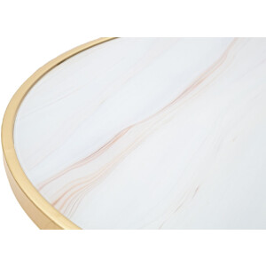 Mauro Ferretti table dappoint Glam Mat Ø 50,5x50 cm or