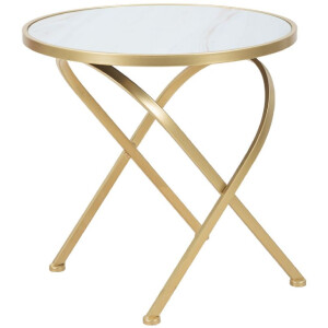 Mauro Ferretti table dappoint Glam Mat Ø 50,5x50 cm or