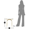 Mauro Ferretti table dappoint Glam Mat Ø 50,5x50 cm or