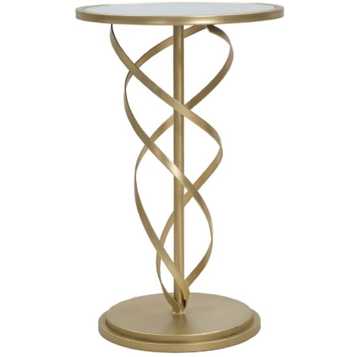 Mauro Ferretti table dappoint Glam Spirale Ø 38x61,5 cm or