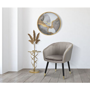 Mauro Ferretti table dappoint Glam Spirale Ø 38x61,5 cm or