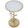 Mauro Ferretti table dappoint Glam Spirale Ø 38x61,5 cm or