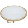 Mauro Ferretti table dappoint Glam Spirale Ø 38x61,5 cm or