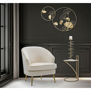 Mauro Ferretti table dappoint Glam Sofy Ø 38x61 cm or