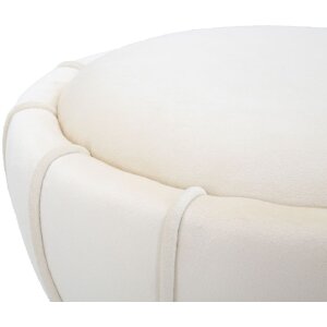 Mauro Ferretti tabouret fleur Ø 40x44 cm crème or