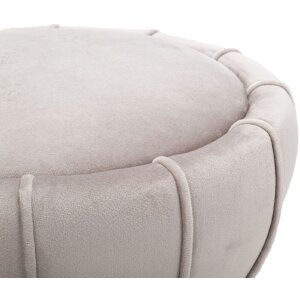 Mauro Ferretti tabouret fleur Ø 40x44 cm gris or