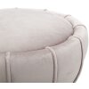 Mauro Ferretti tabouret fleur Ø 40x44 cm gris or