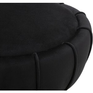 Mauro Ferretti tabouret fleur Ø 40x44 cm noir or