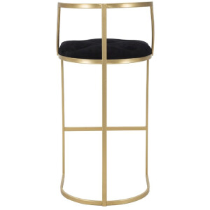 Tabouret de bar Mauro Ferretti Istanbul Ø 45x90 cm or noir