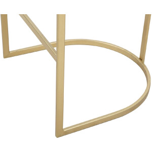 Tabouret de bar Mauro Ferretti Istanbul Ø 45x90 cm or noir