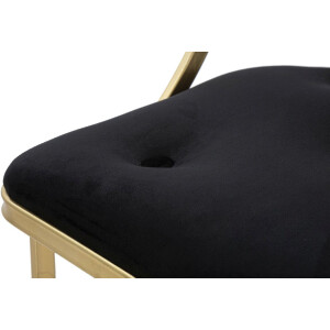 Tabouret de bar Mauro Ferretti Istanbul Ø 45x90 cm or noir