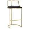 Tabouret de bar Mauro Ferretti Istanbul Ø 45x90 cm or noir